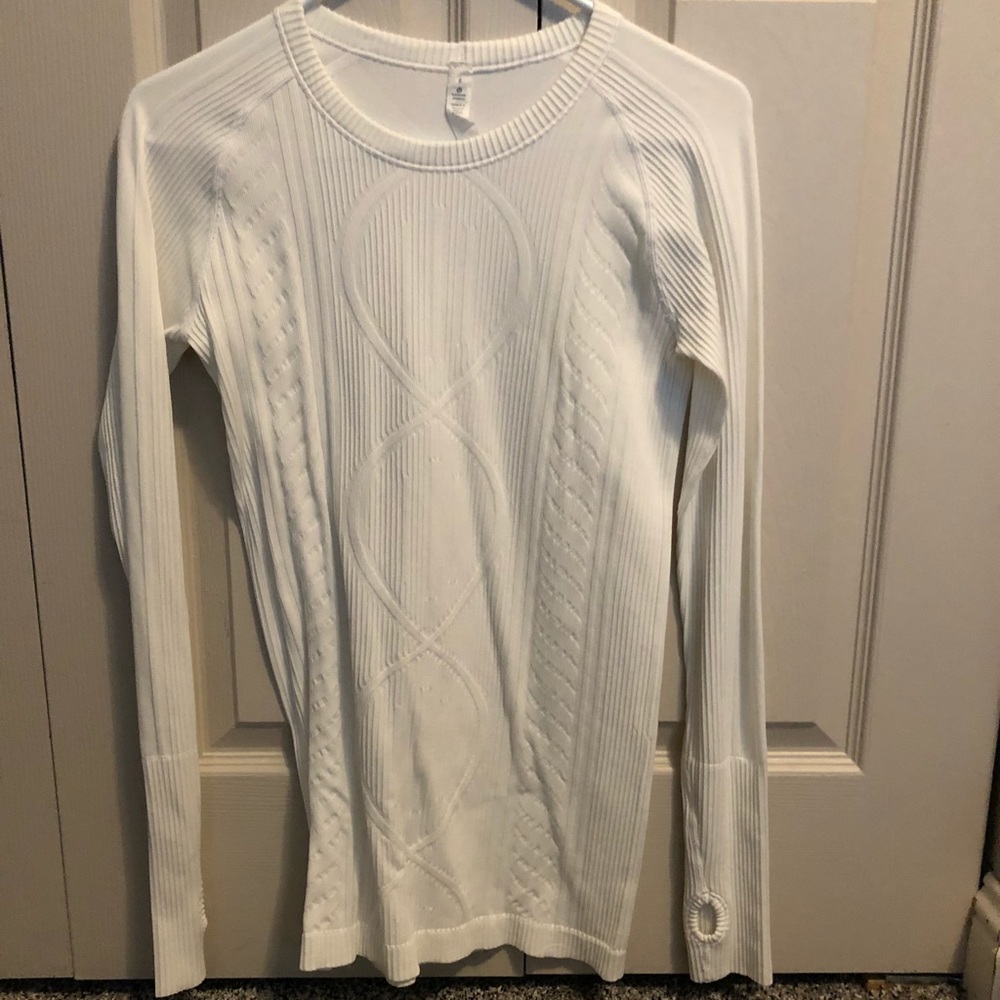 Lululemon white workout top